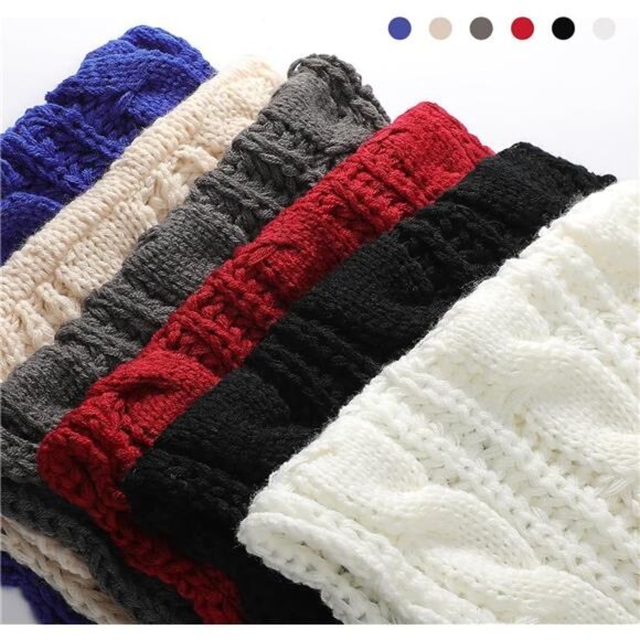 Womens Winter Scarf Infinity Knit Circle Loop Scarf Cold Weather Shawl Warm - Picture 2 of 8